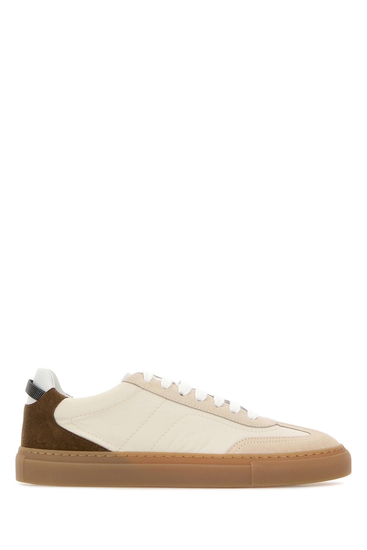 Brunello Cucinelli Sneakers multicolor in tessuto e pelle scamosciata