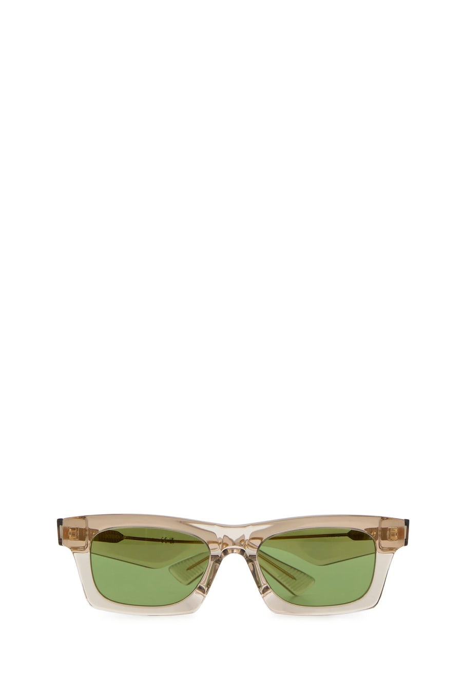 Bottega Veneta Occhiali da sole Classic in acetato bianco, view 2