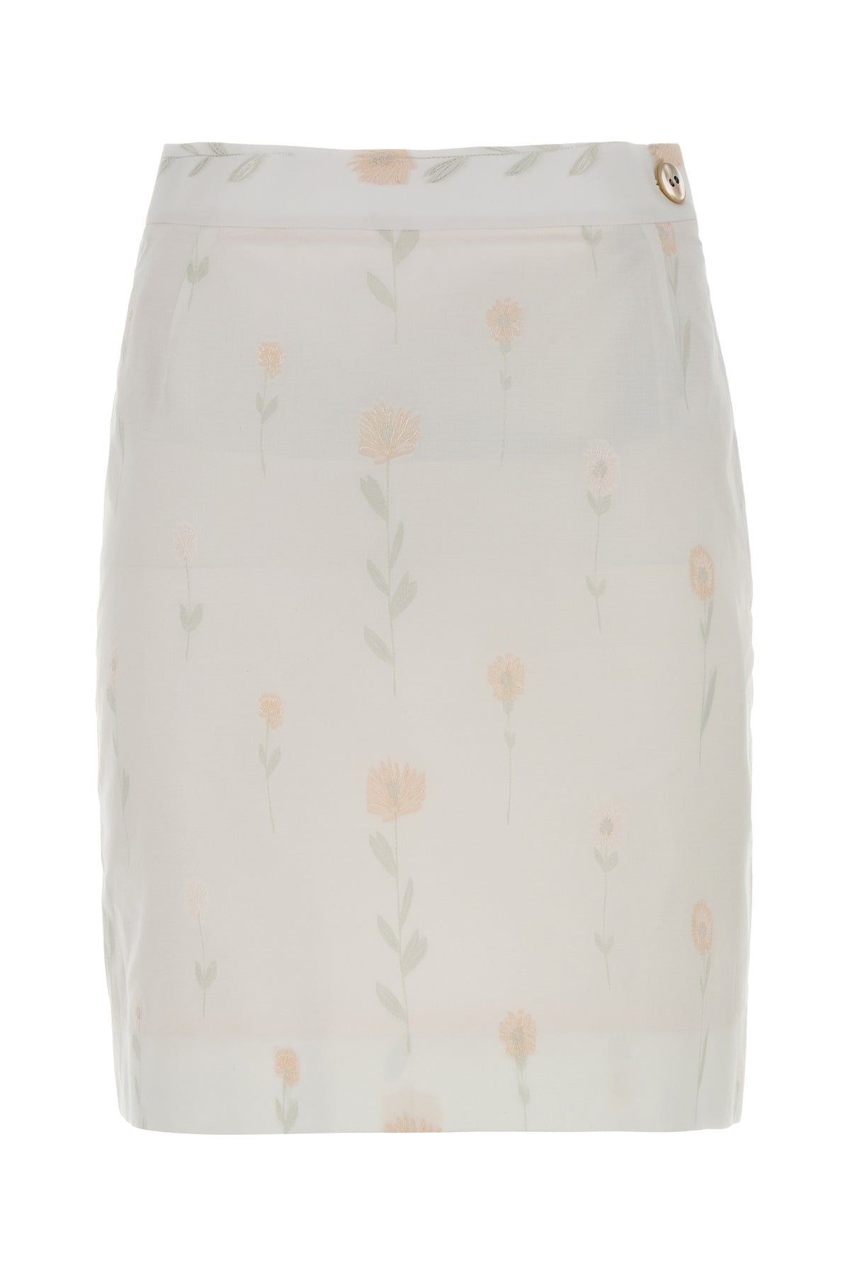 Vivienne Westwood Minigonna Crotch in misto cotone ricamato