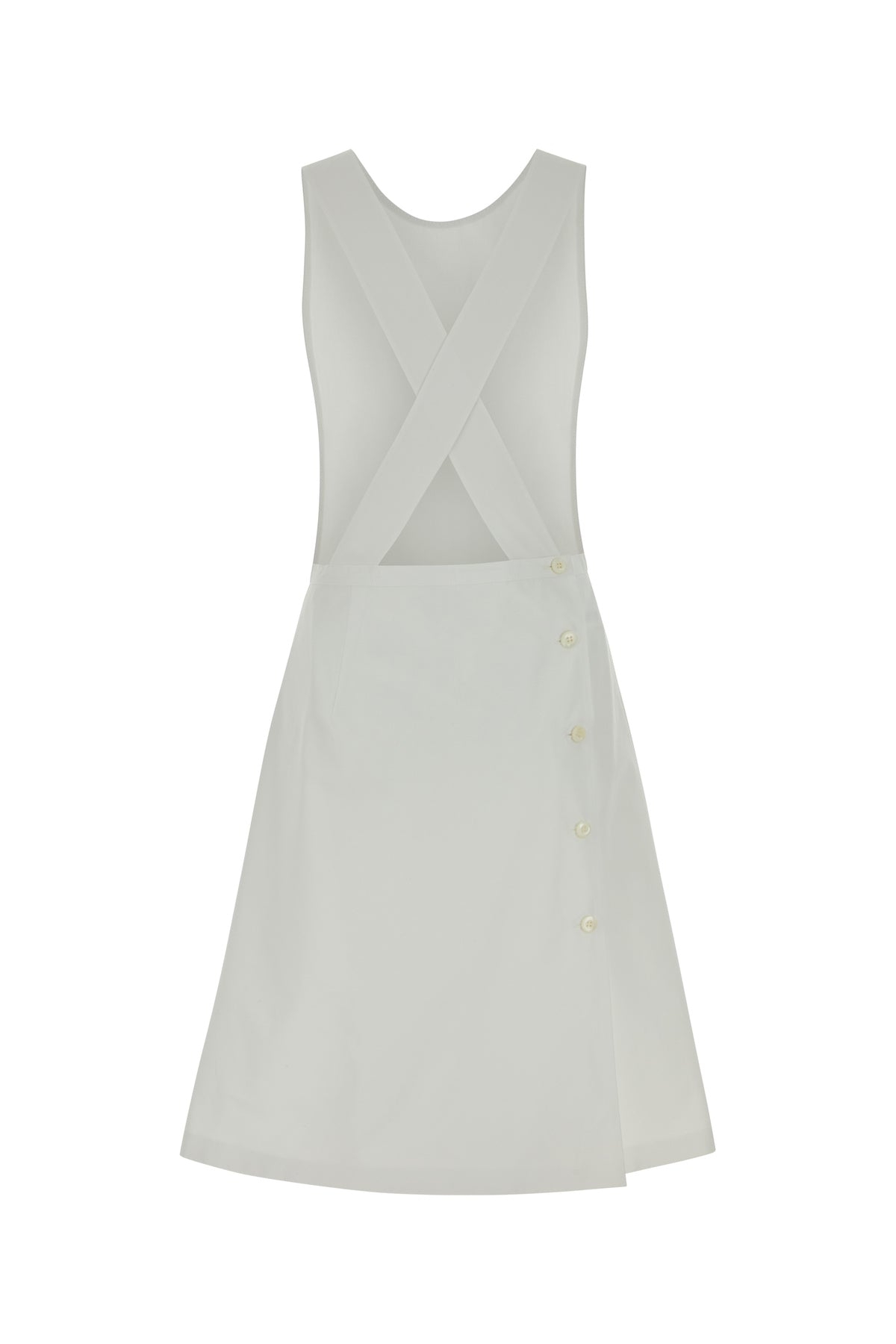 Miu Miu Abito in popeline bianco, view 2