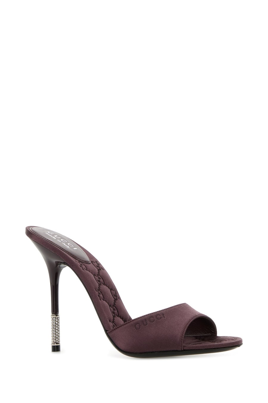 Gucci Sabot in raso viola, view 2