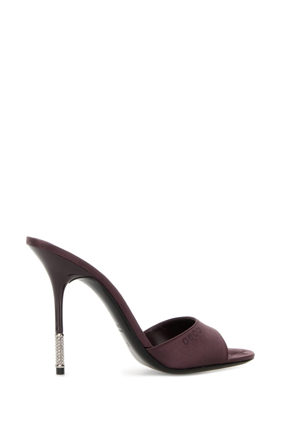 Gucci Sabot in raso viola, view 3