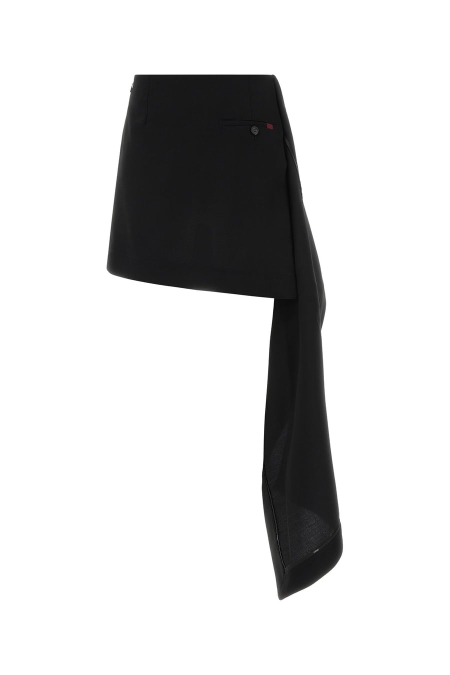 Loewe Minigonna in lana nera, view 2