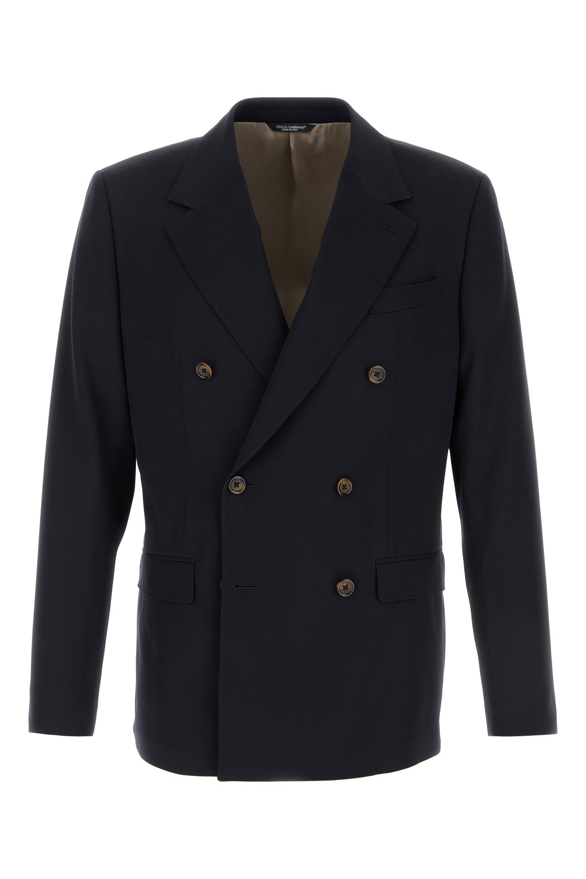 Dolce & Gabbana Giacca in lana stretch nera