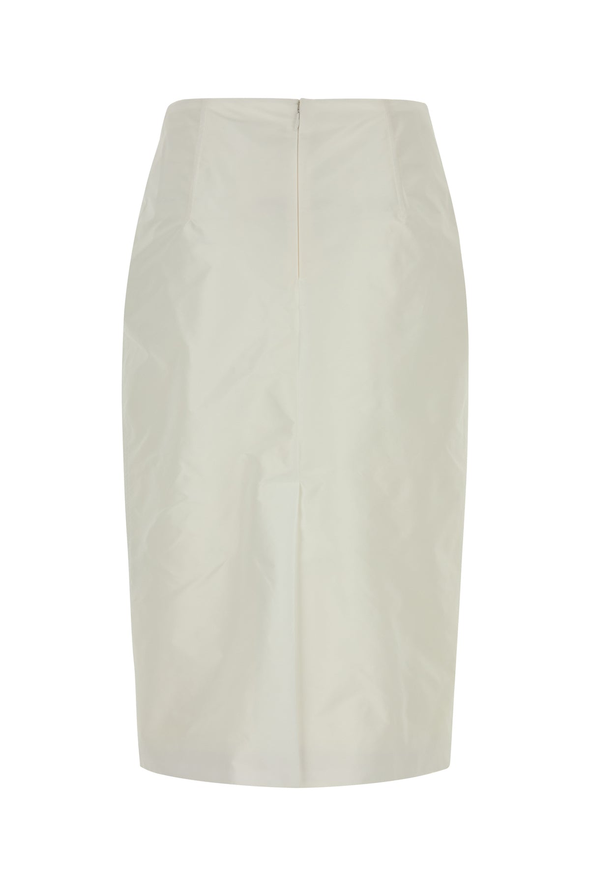 Jil Sander Gonna in faille bianco, view 2