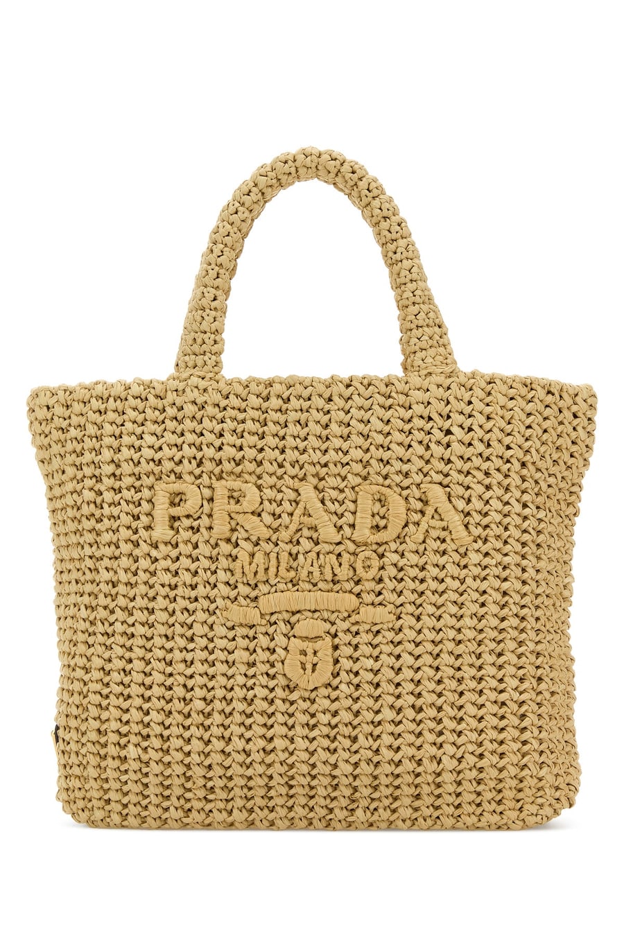 Prada Borsa shopping in rafia