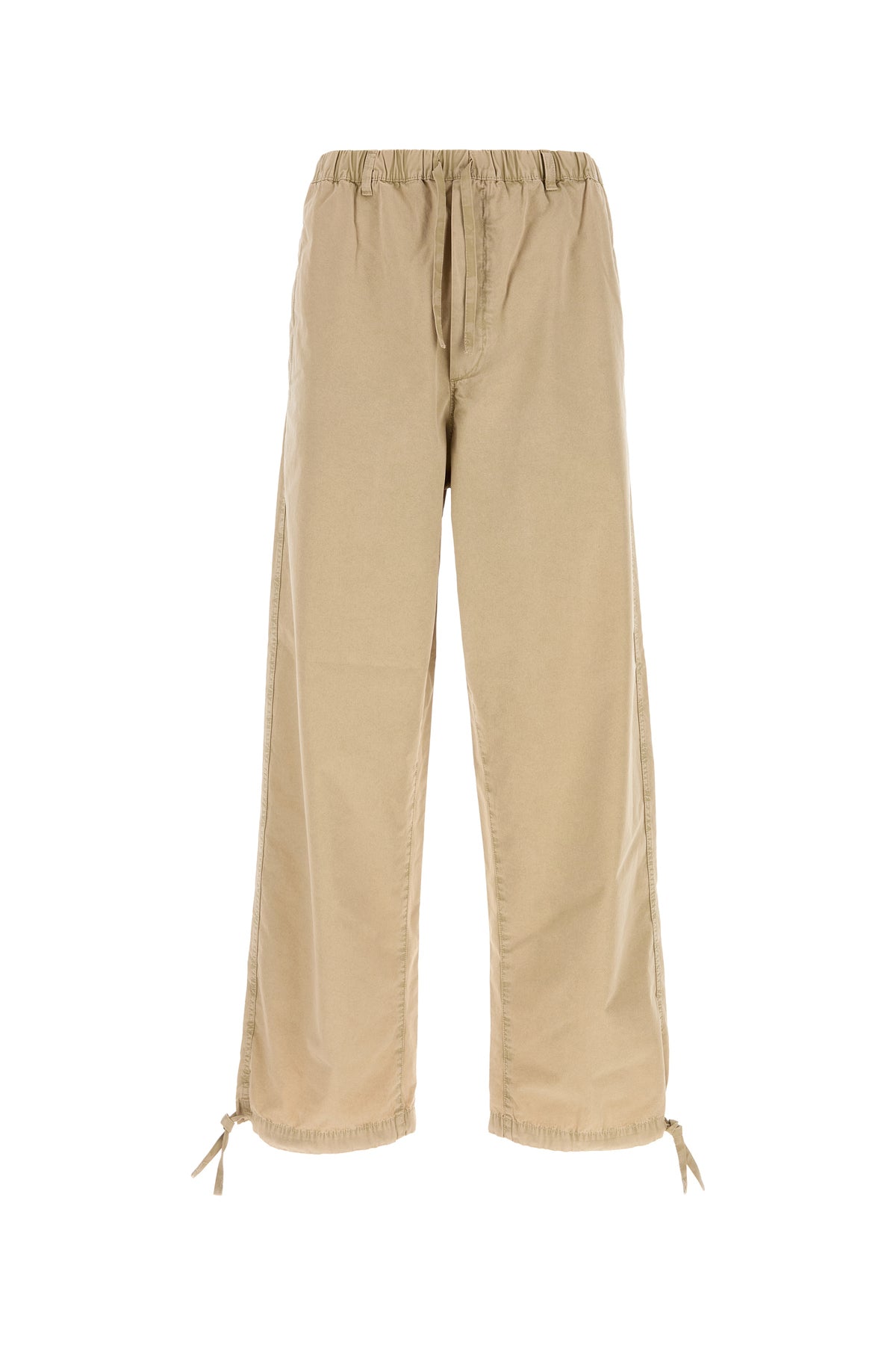 Ferragamo Pantalone in misto cotone beige