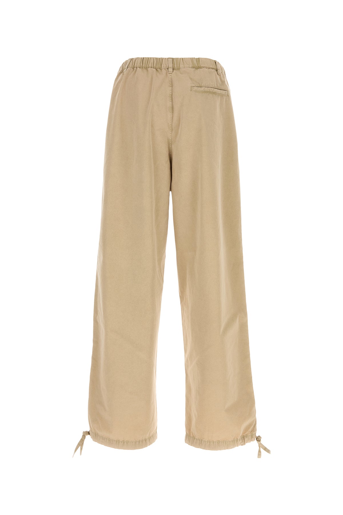 Ferragamo Pantalone in misto cotone beige, view 2