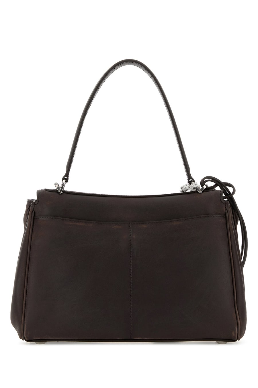 Balenciaga Borsa a mano Rodeo piccola in pelle testa di moro, view 3