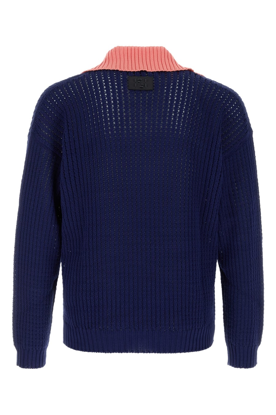 Fendi Polo in cotone blu navy, view 2