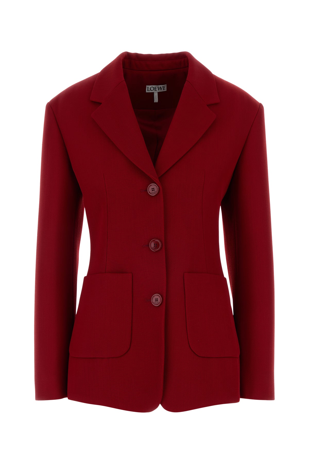 Loewe Giacca in misto lana rossa