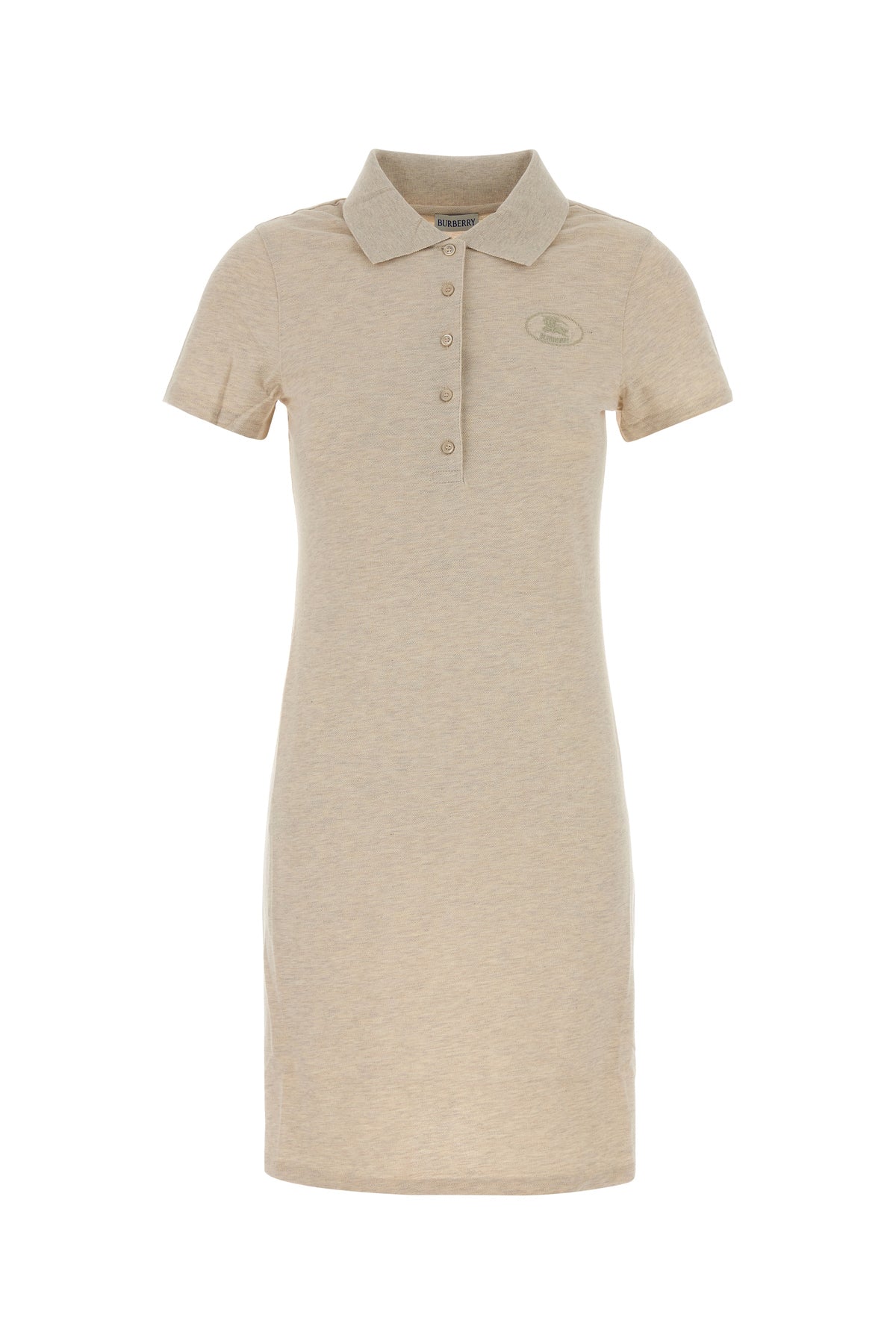Burberry Abito polo in piquet sabbia melangé