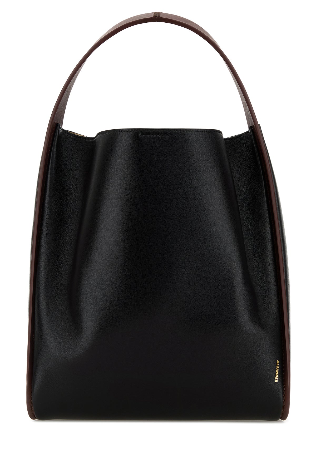 Jil Sander Borsa a secchiello Pivot in pelle nera