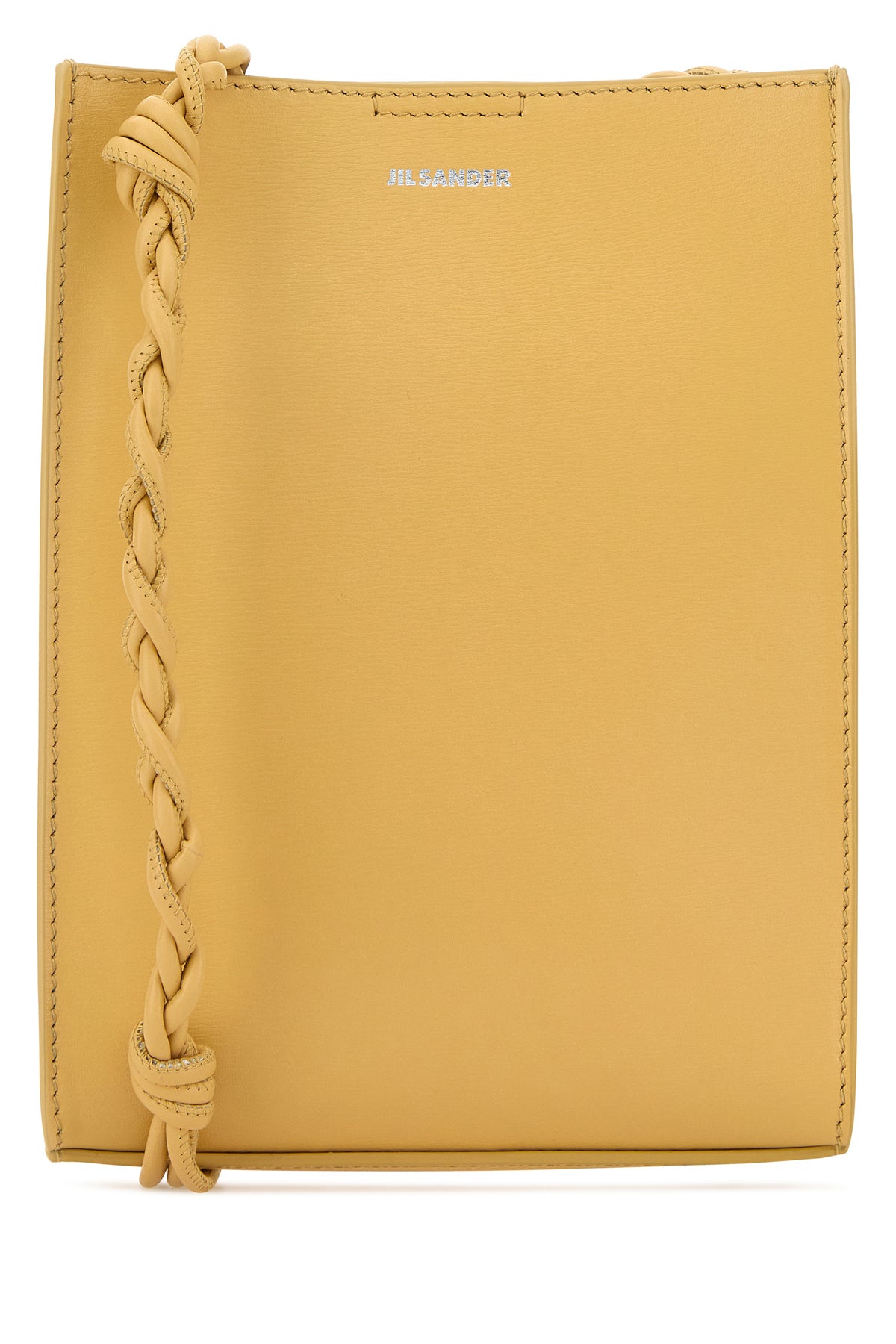 Jil Sander Borsa a spalla Tangle piccola in pelle gialla