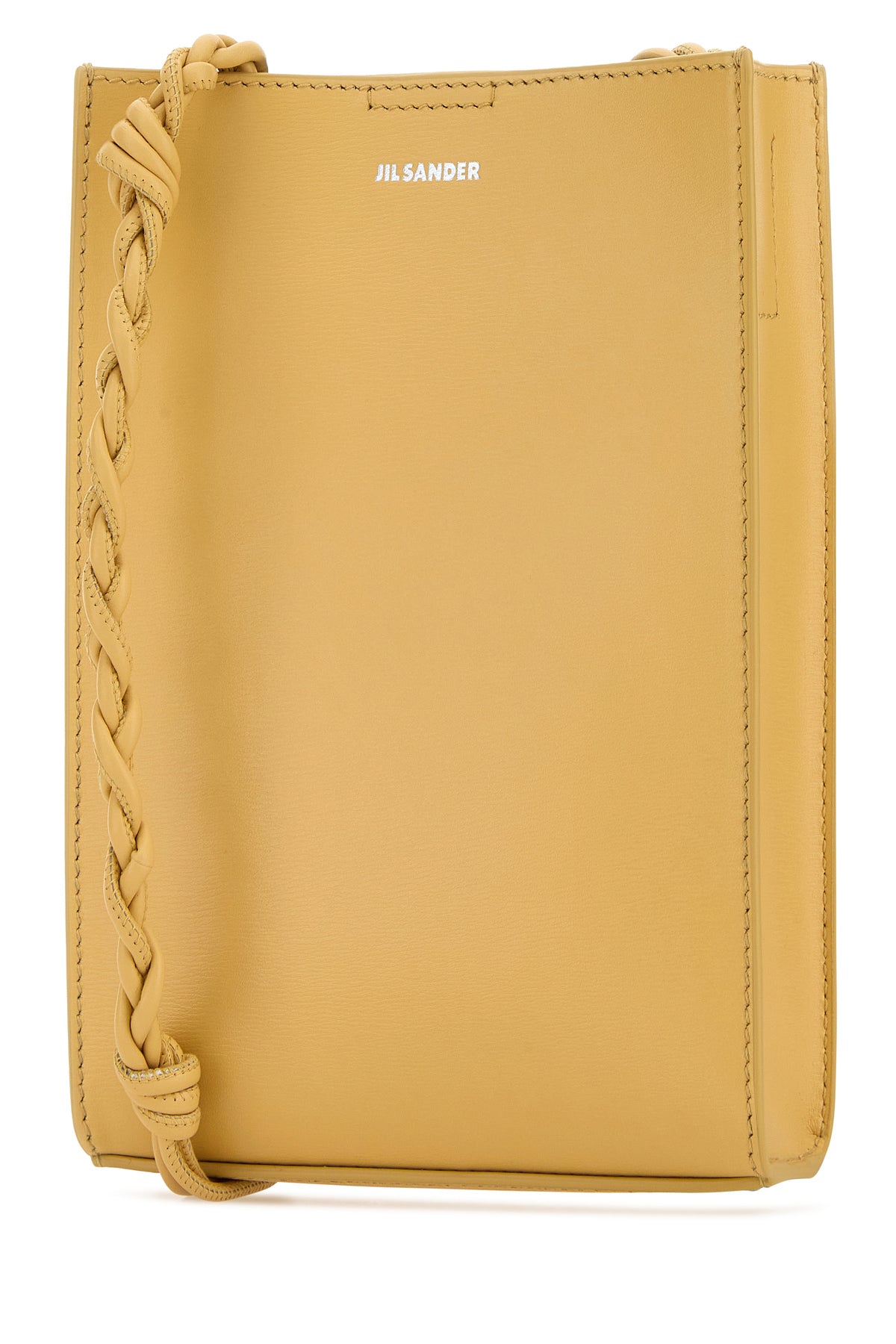 Jil Sander Borsa a spalla Tangle piccola in pelle gialla, view 2
