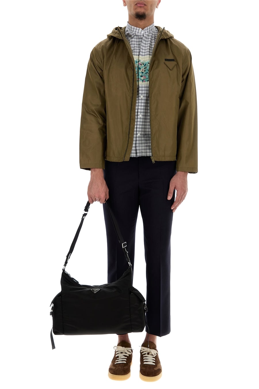 Prada Camicia in cotone ricamato, view 6