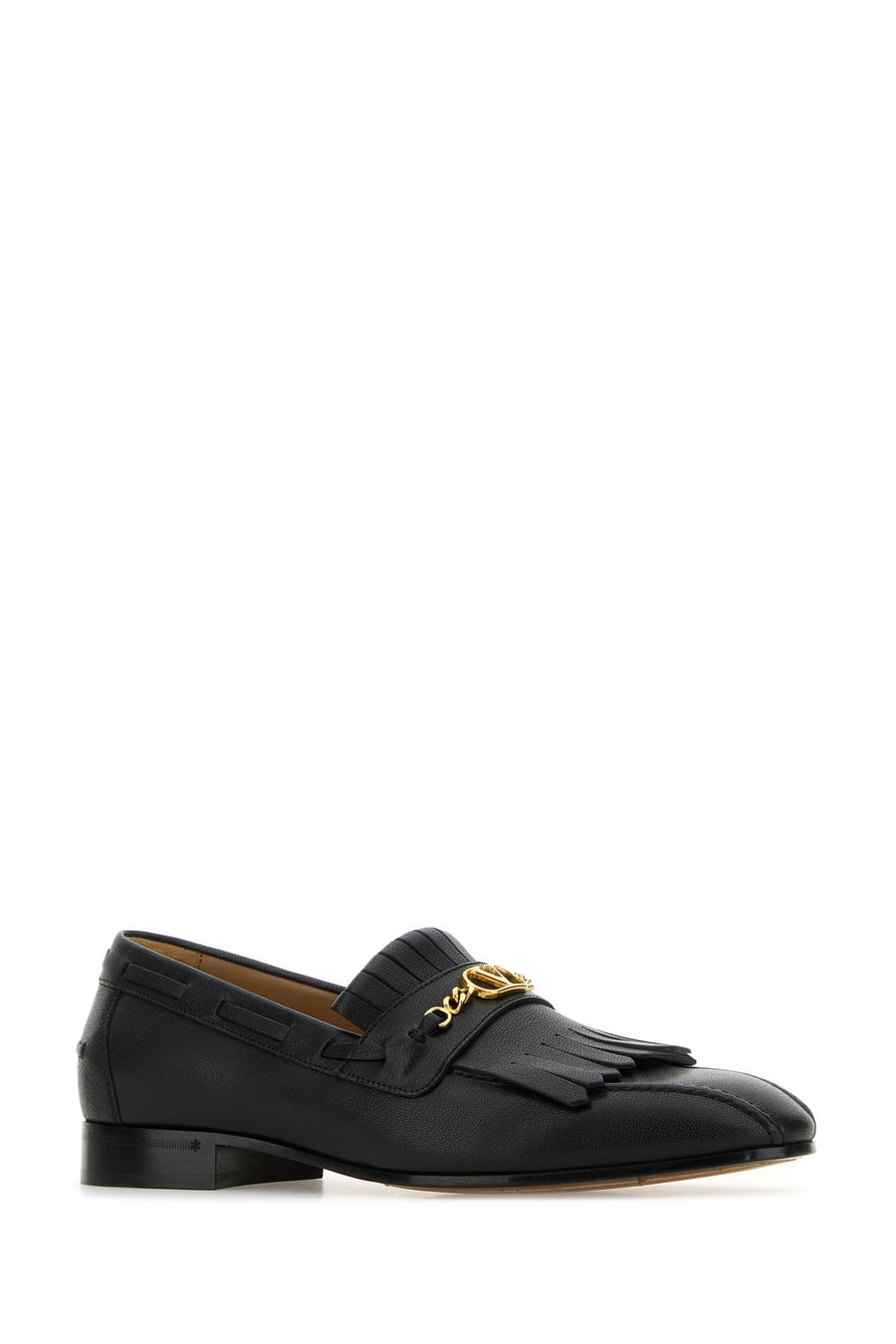 Valentino Garavani Mocassini VLogo Signature in pelle nera, view 2