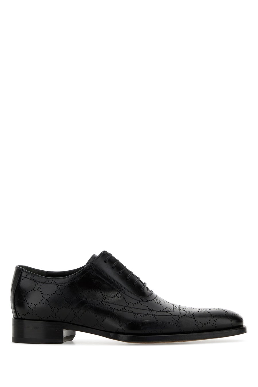 Gucci Scarpe stringate in pelle nera