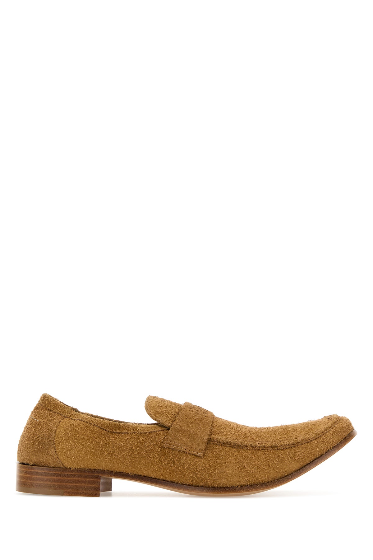 MM6 Maison Margiela Mocassini in pelle scamosciata cammello