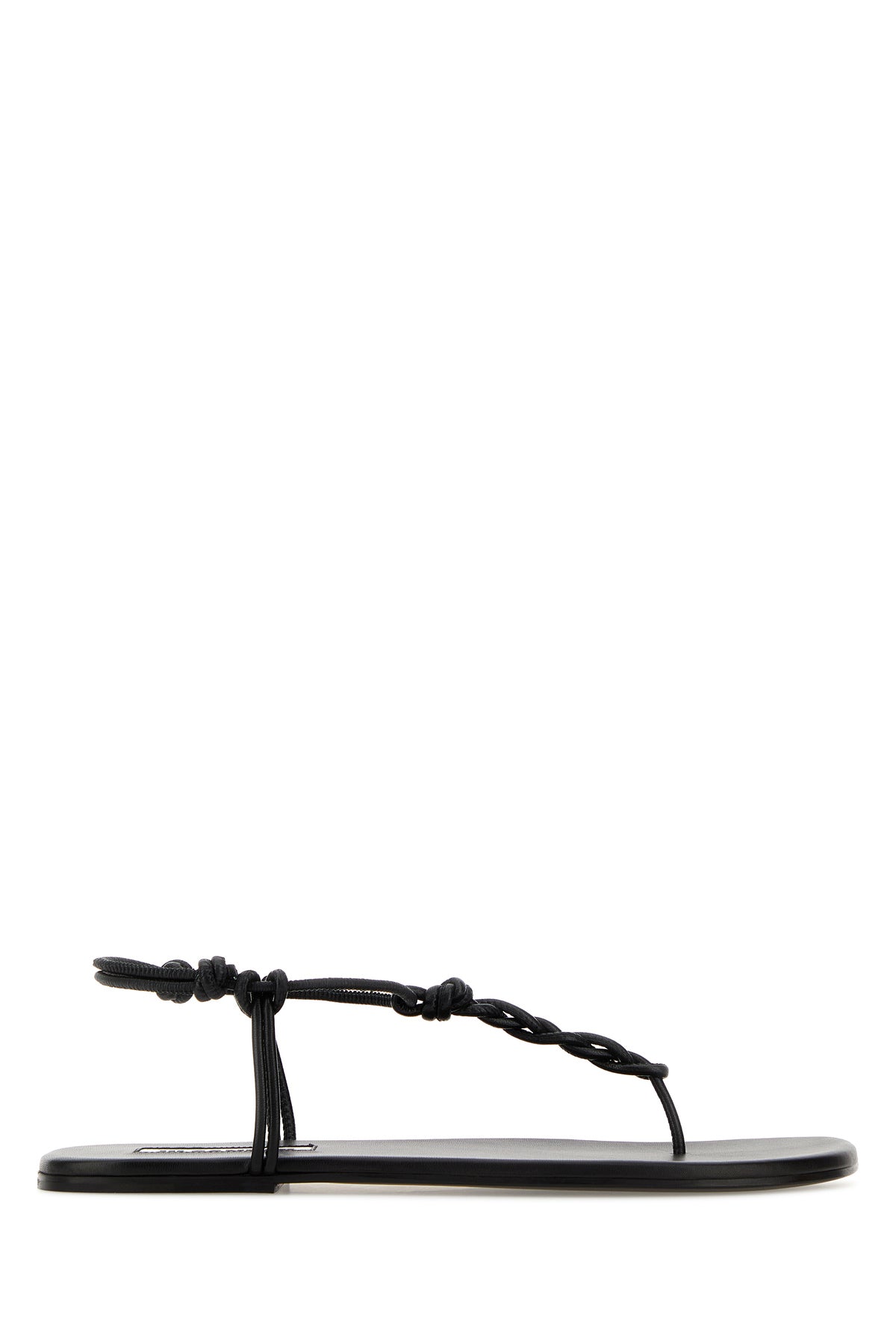 Jil Sander Sandali Tangle in pelle nera