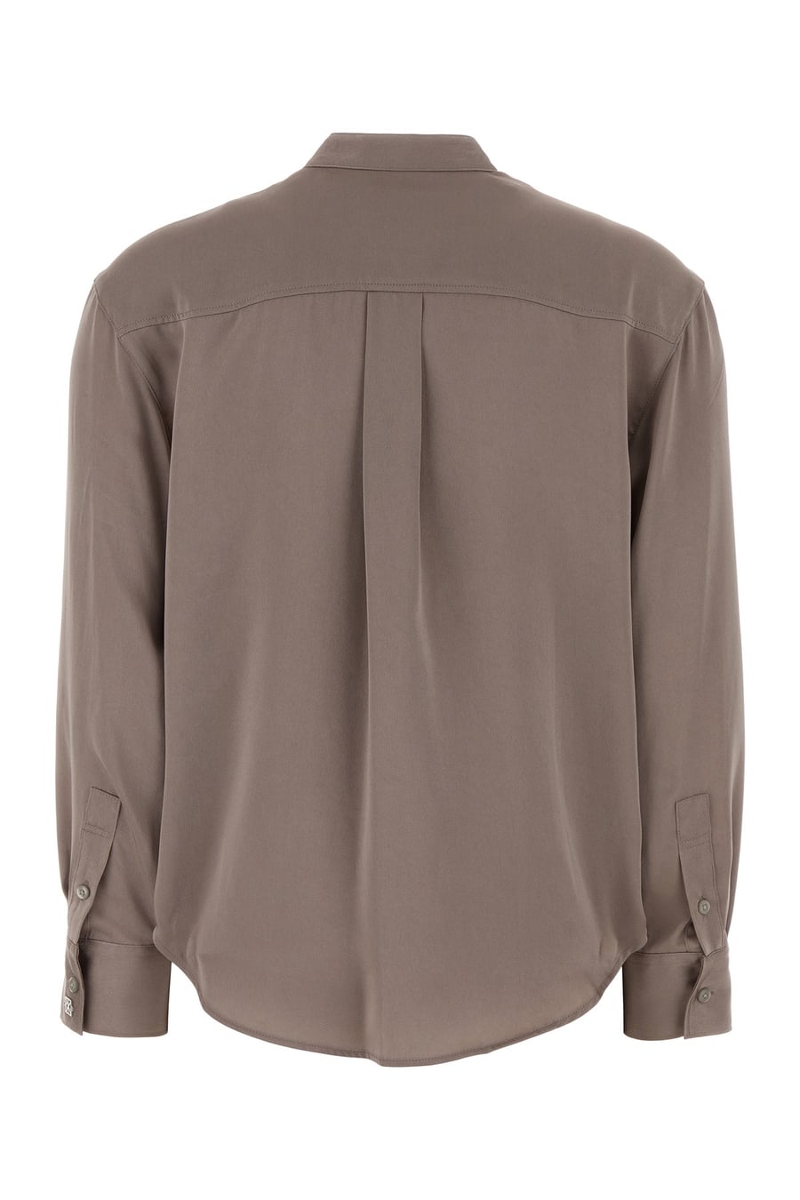 CALVIN KLEIN Camicia in raso rosa antico, view 2