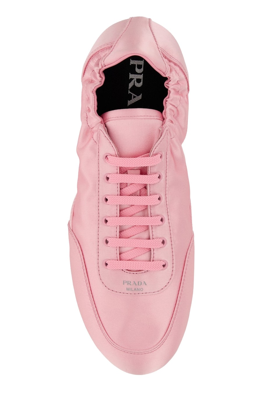 Prada Sneakers Collapse in raso rosa, view 4