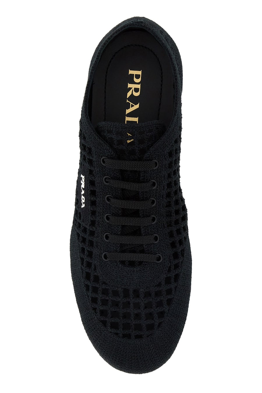 Prada Sneakers in crochet nero, view 4