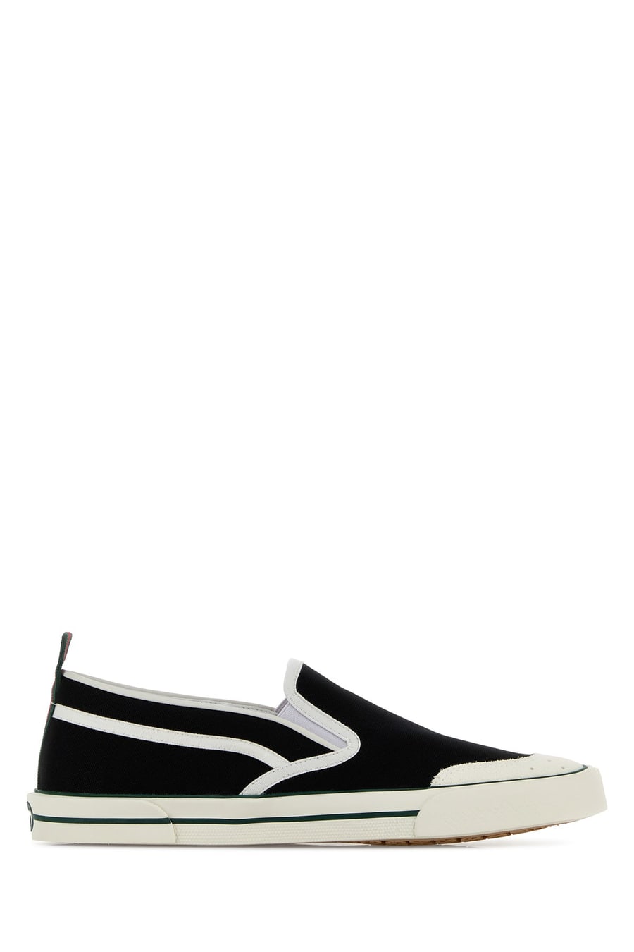 Gucci Slip on in tela nera