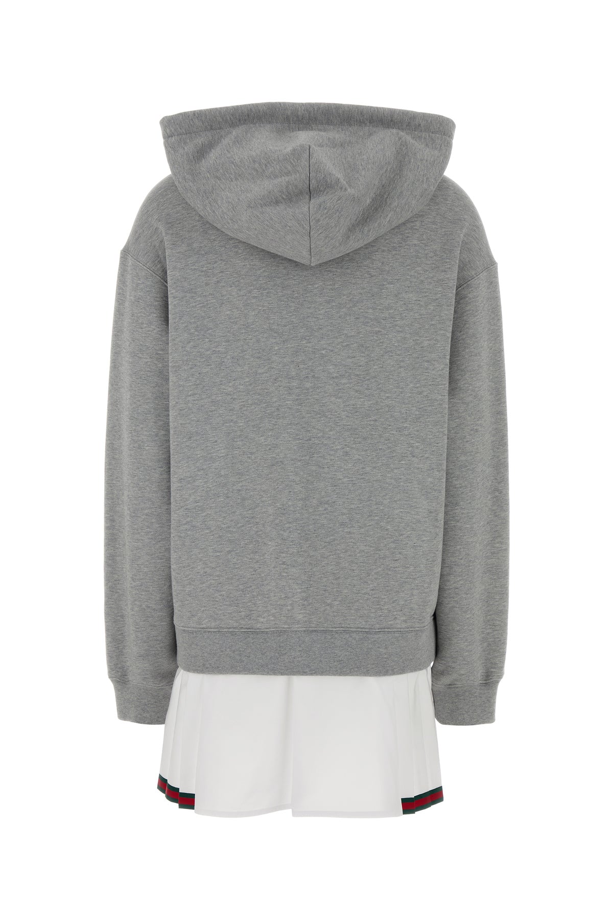 Gucci Abito felpa in cotone grigio, view 2