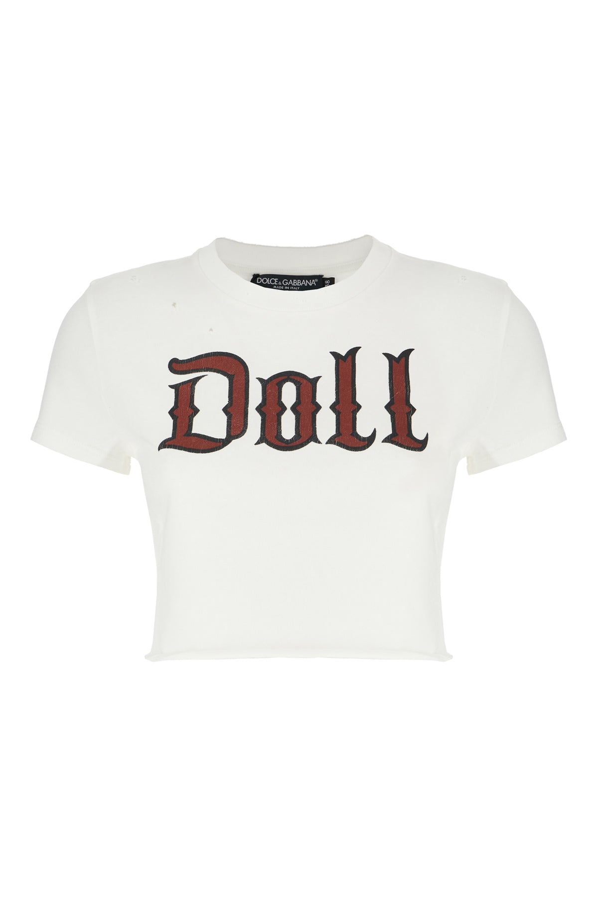 Dolce & Gabbana T-shirt in cotone avorio