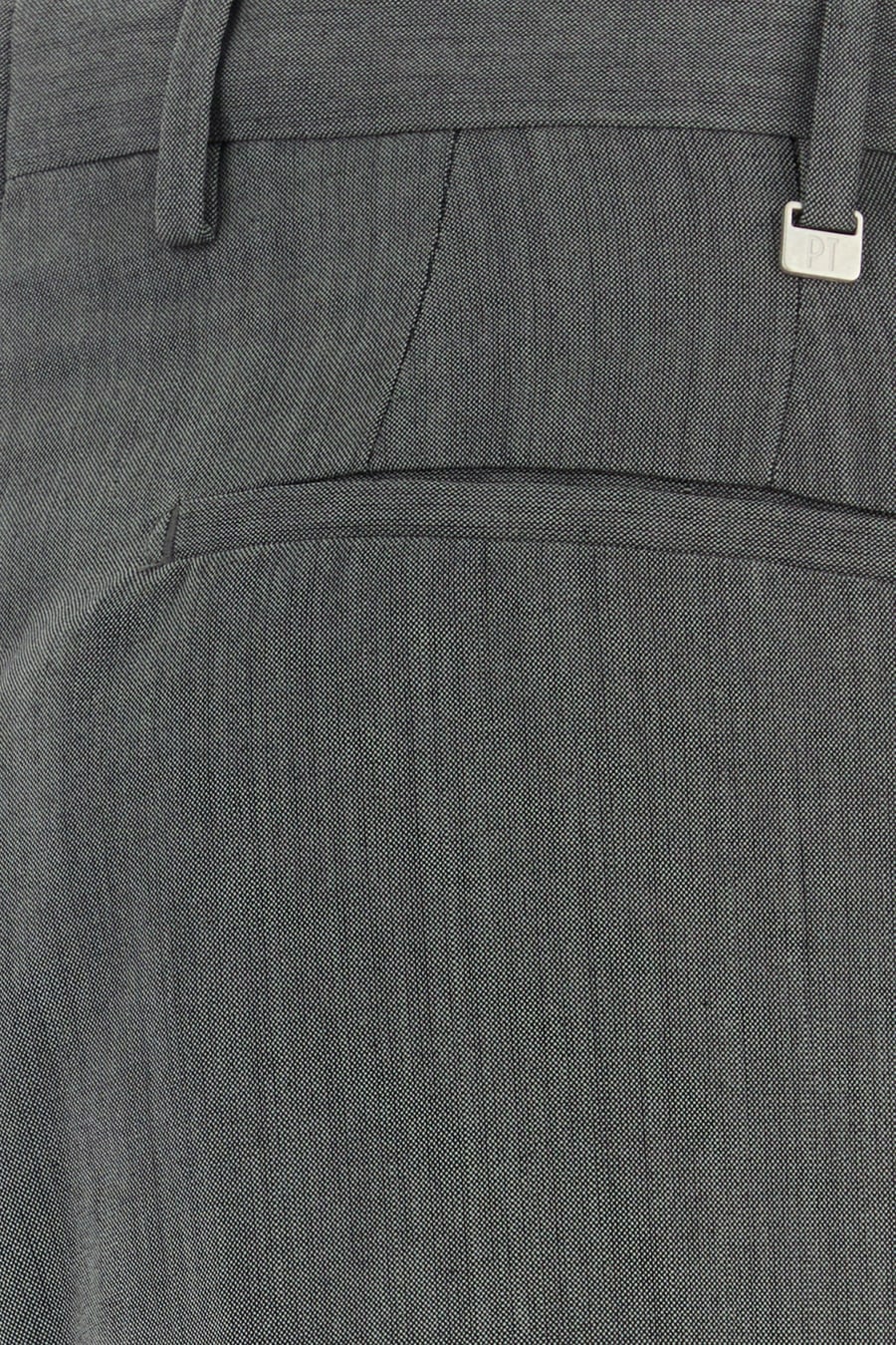 PT Torino Pantalone Edge in misto cotone grigio, view 3