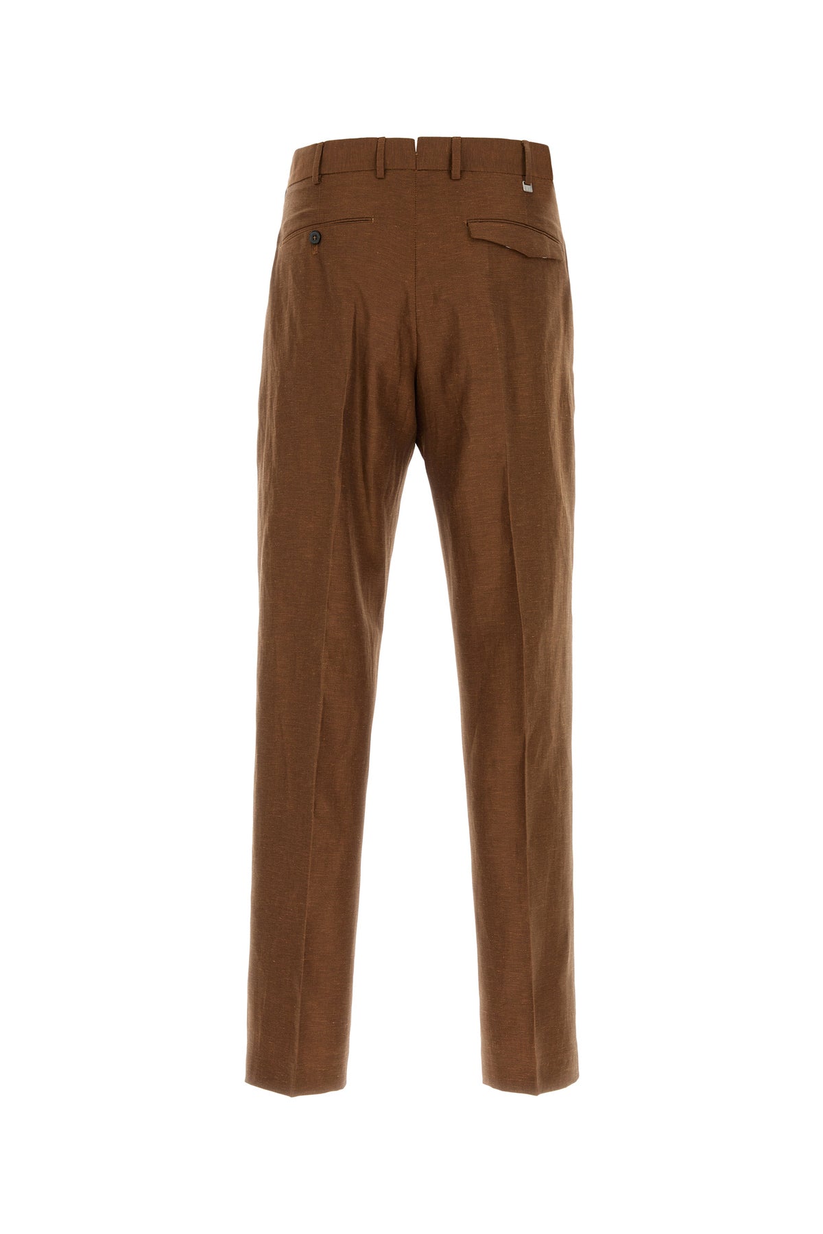 PT Torino Pantalone Michael in misto lana marrone, view 2