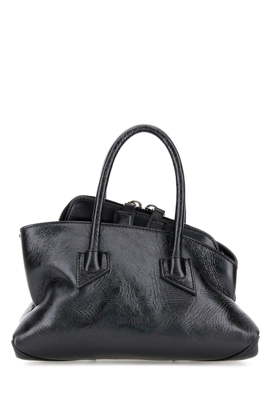 The Attico Borsa a mano La Passeggiata mini in pelle antracite