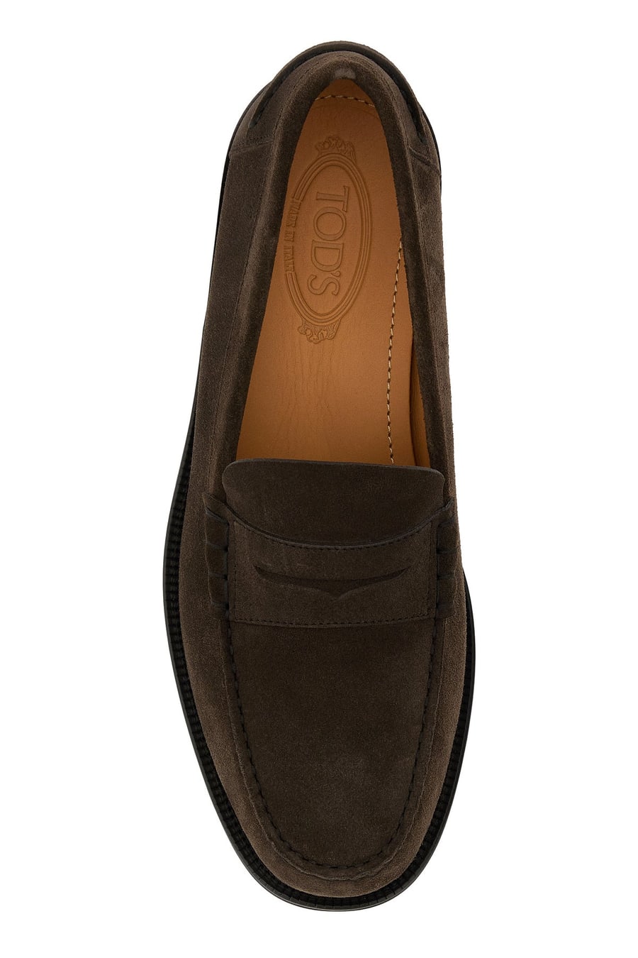 Tod's Mocassini in pelle scamosciata testa di moro, view 4