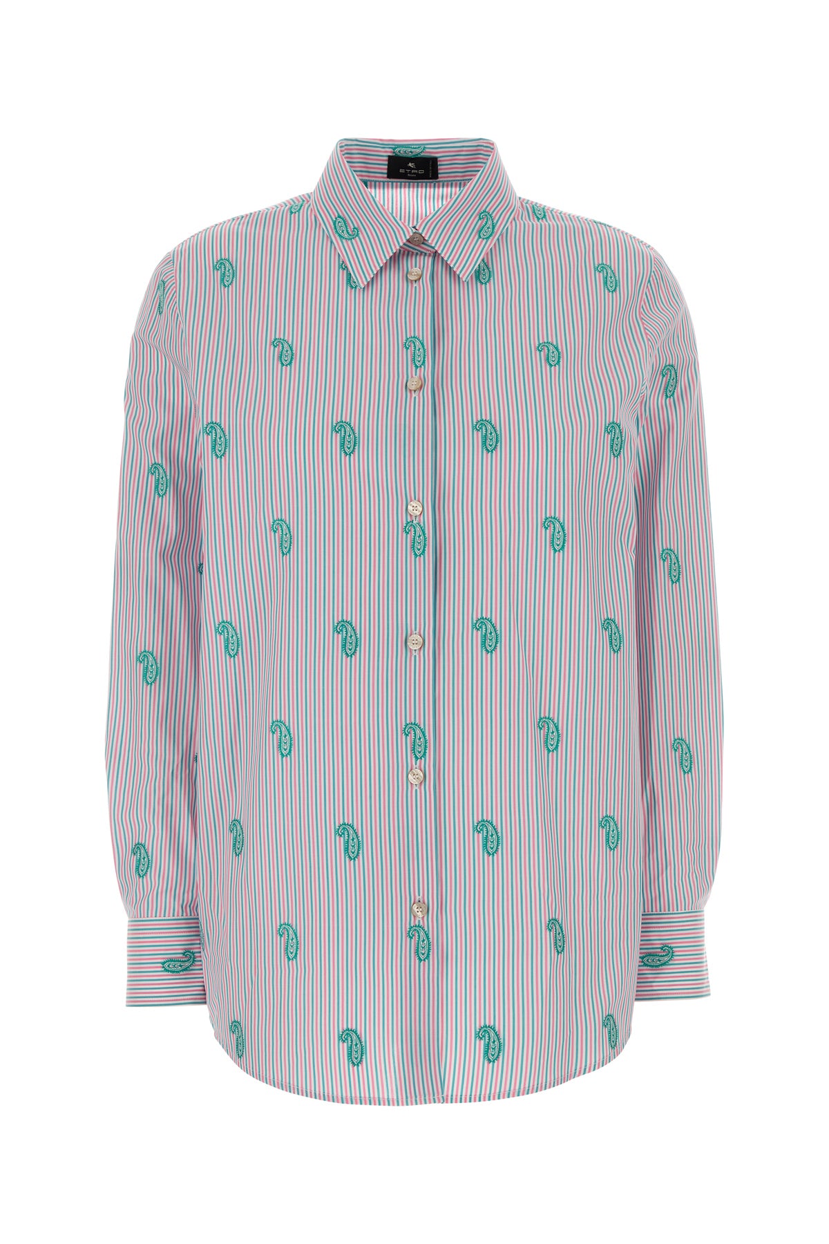 Etro Camicia in popeline ricamato
