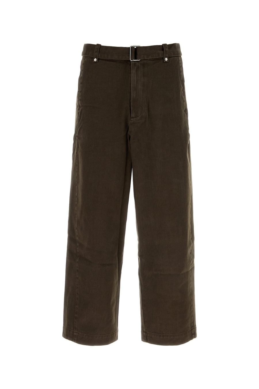 Entire Studios Pantalone Gully in cotone marrone