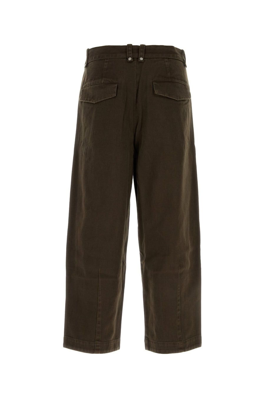 Entire Studios Pantalone Gully in cotone marrone, view 2