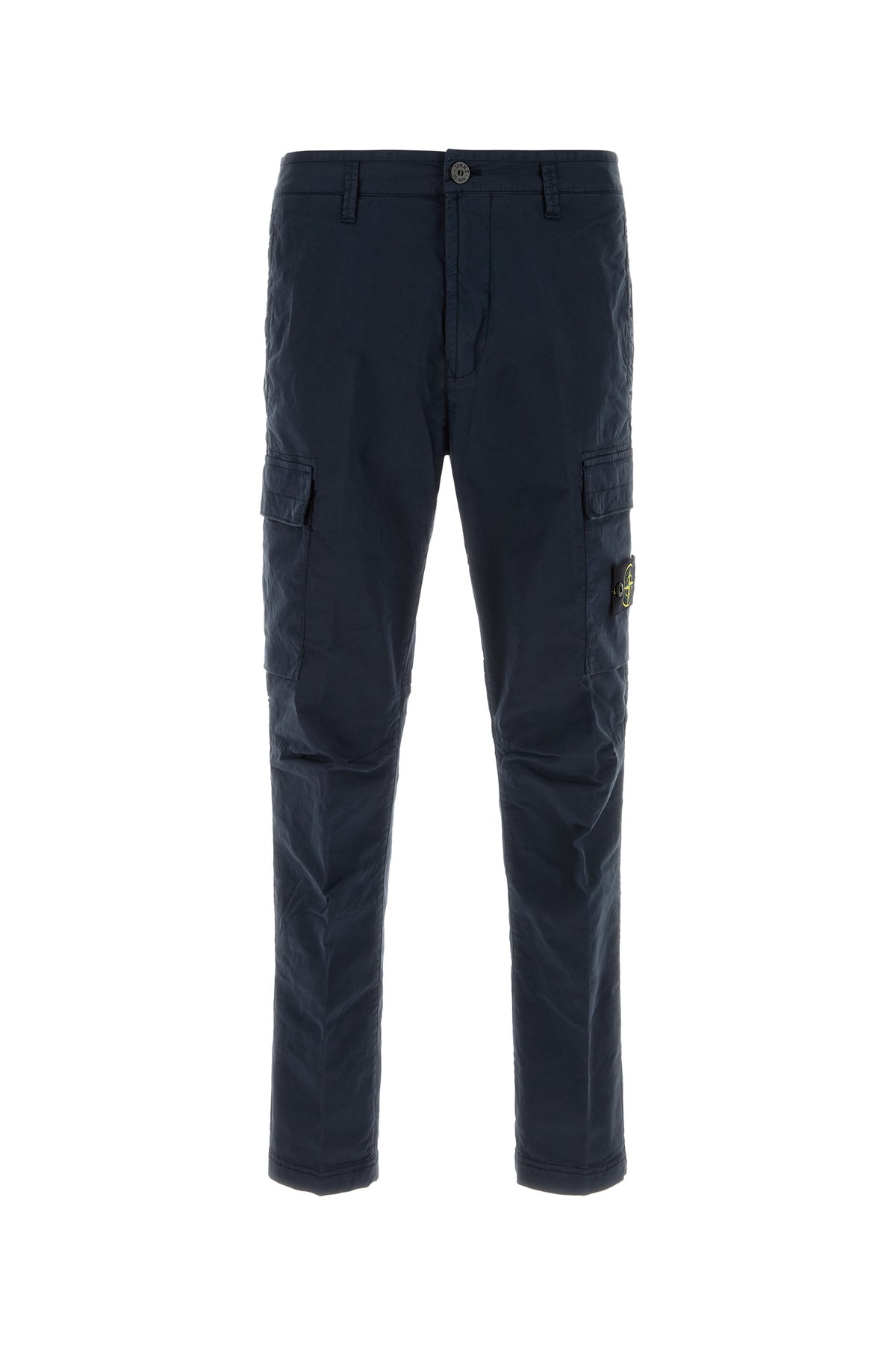 Stone Island Pantalone cargo in cotone stretch blu navy
