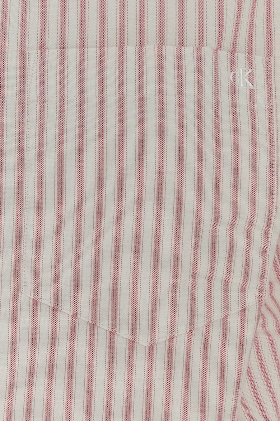CALVIN KLEIN Camicia in oxford stretch ricamato, view 3