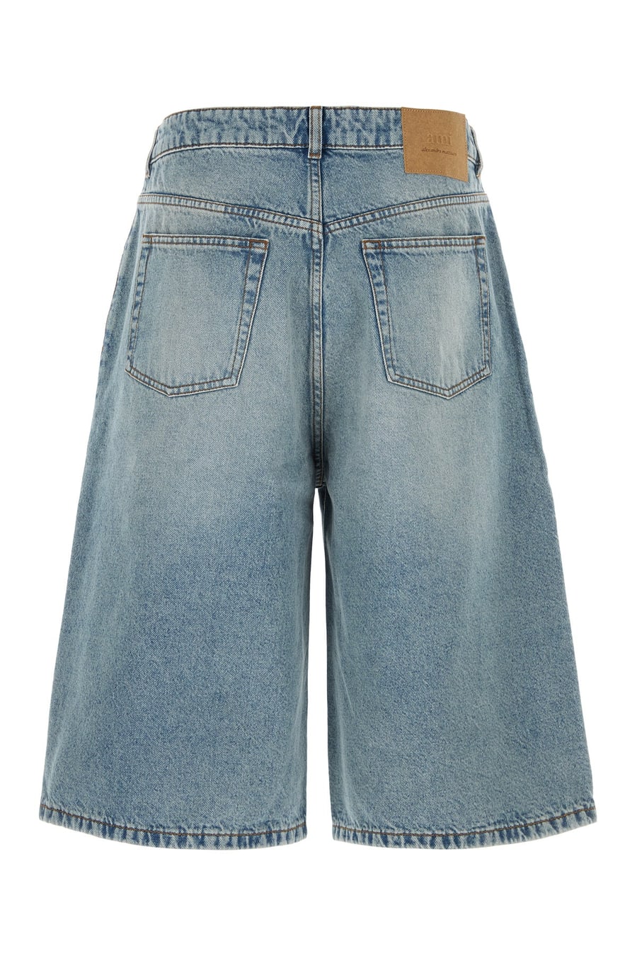 AMI Bermuda in denim, view 2