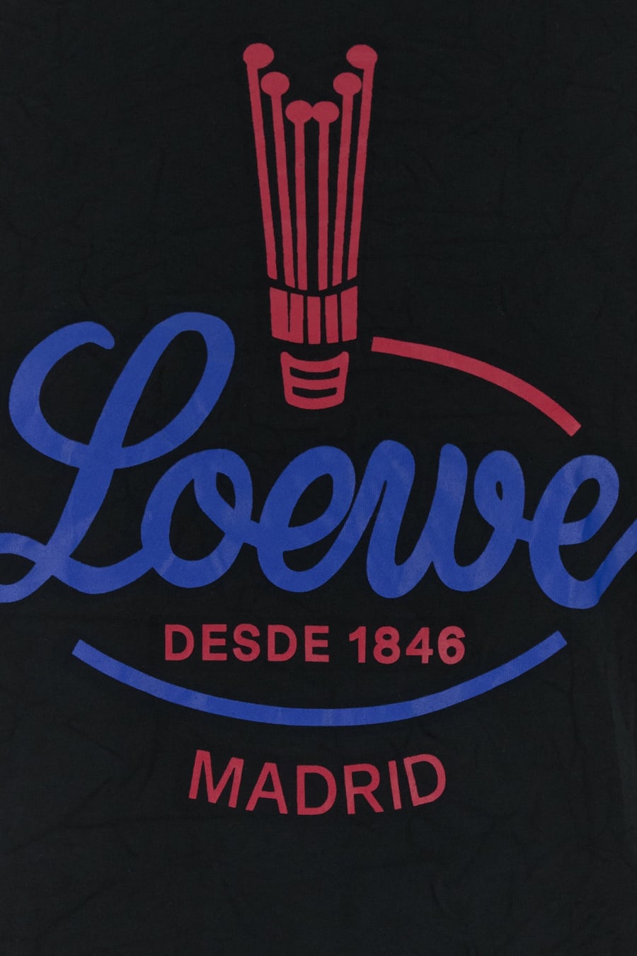 Loewe T-shirt in jersey nero, view 3
