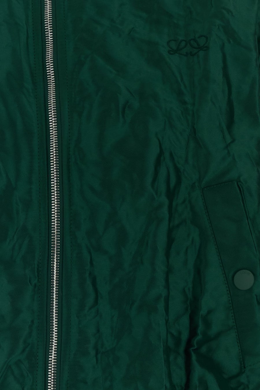 Loewe Bomber in tessuto tecnico verde scuro, view 5