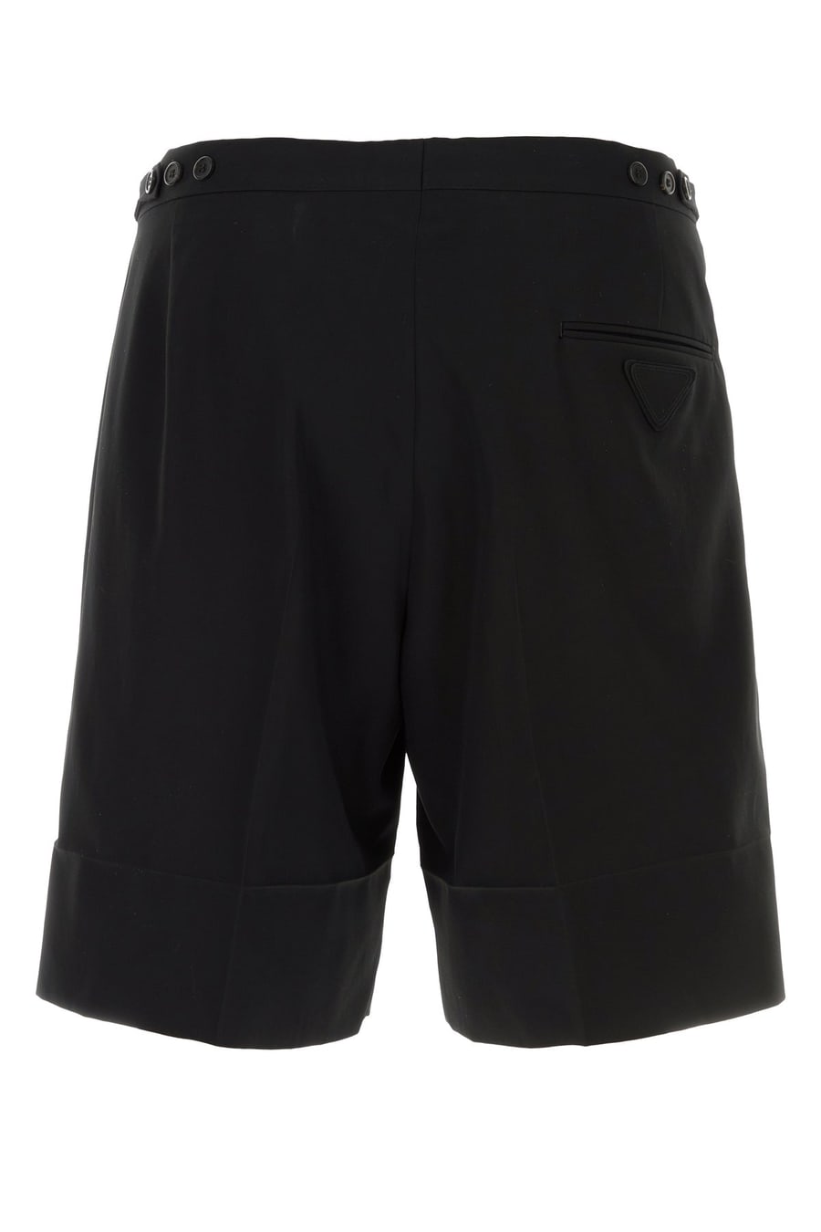 Prada Bermuda in cotone nero, view 2