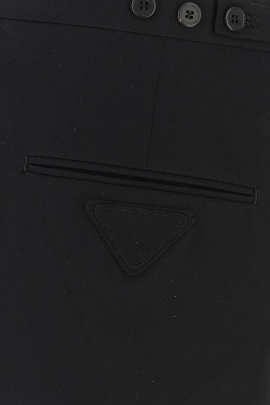 Prada Bermuda in cotone nero, view 5