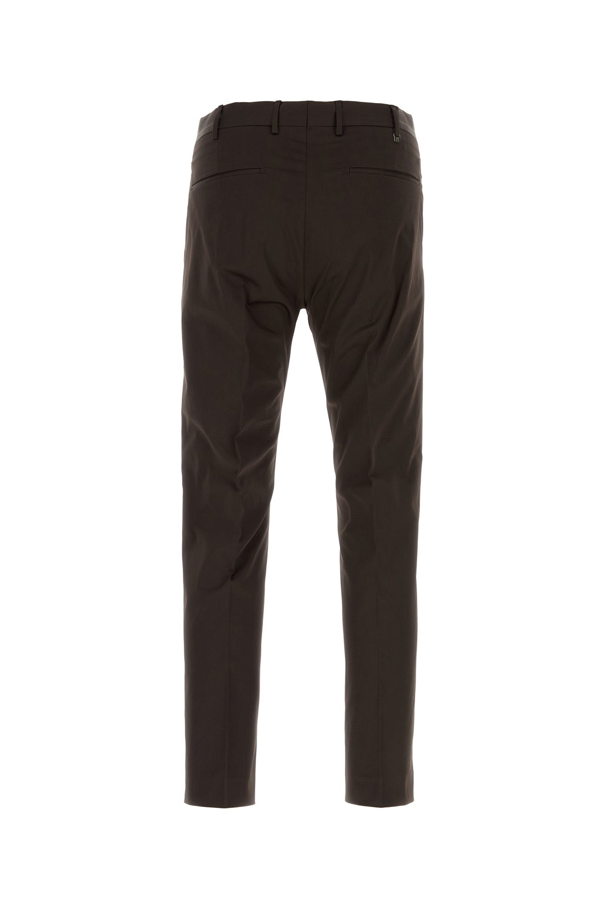 PT Torino Pantalone in cotone stretch cioccolato, view 2
