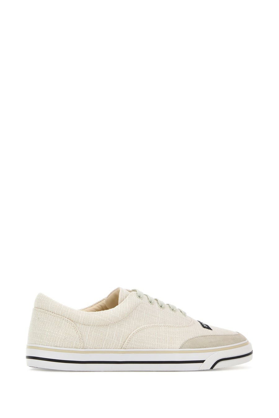 Dolce & Gabbana Sneakers DG Sailing in tela avorio, view 3