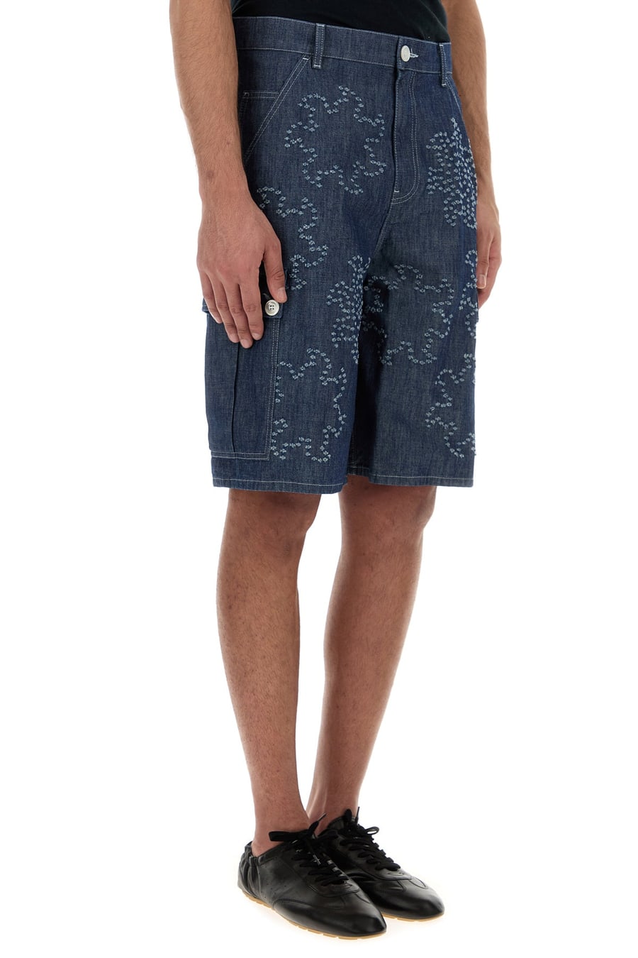 Marni Bermuda in denim, view 3