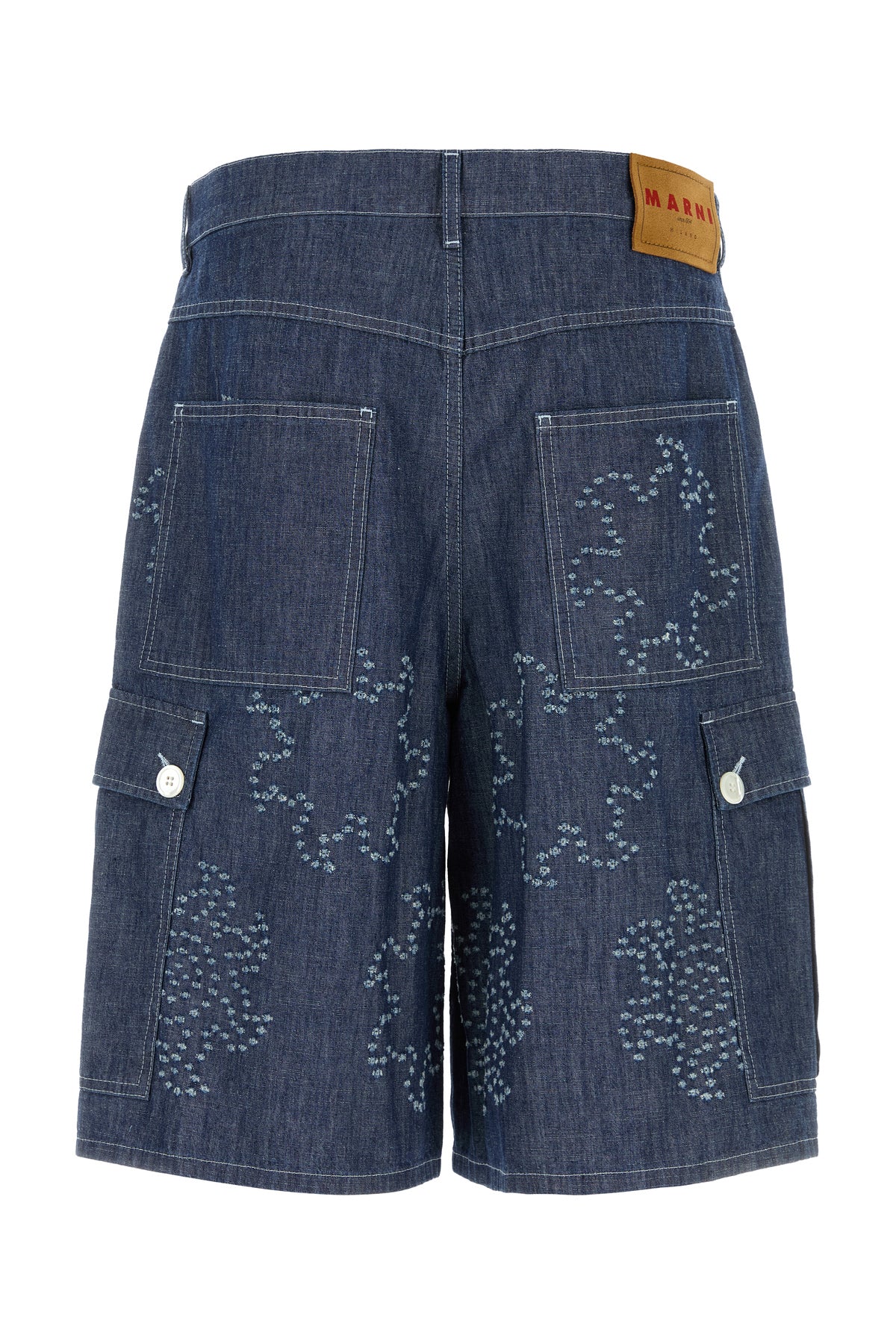 Marni Bermuda in denim, view 2