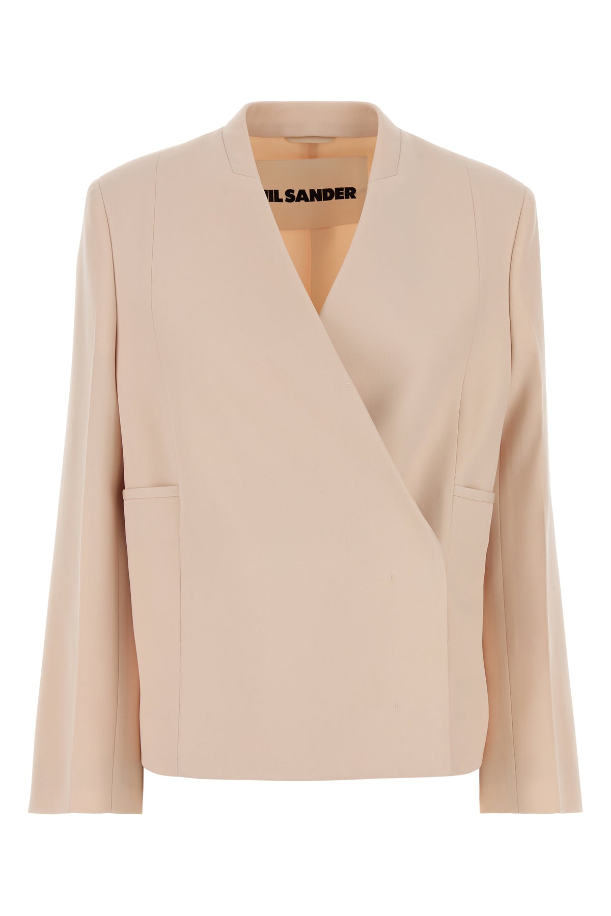 Jil Sander Giacca in lana rosa pastello