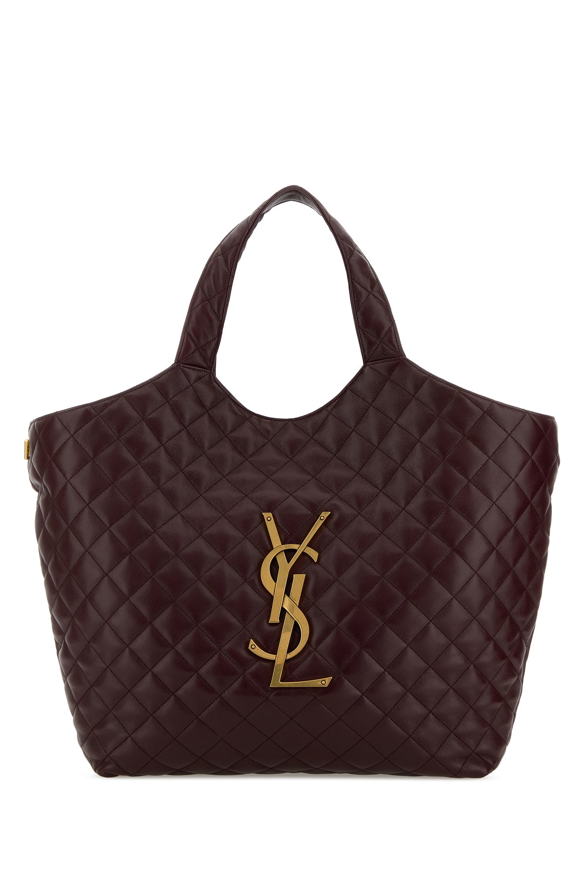 Saint Laurent Borsa shopping Icare in nappa melanzana
